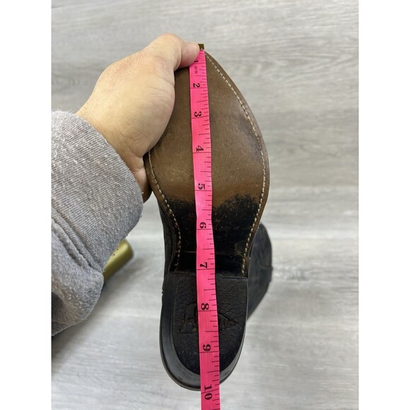 Justin Women's Western Boots Brown Leather 6.5 Ranch Country Cowgirl Shoes Rodeo - Picture 9 of 11